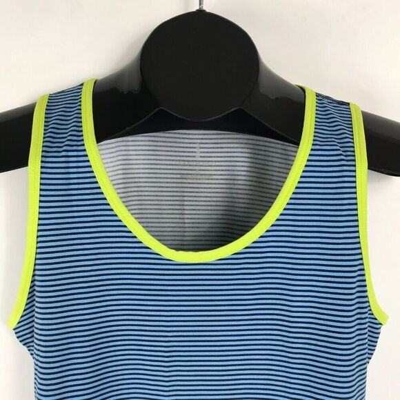 Lands' End Striped Tank Top Women's Small / 6-8 Sleeveless Stretch Summer Casual - Picture 2 of 10